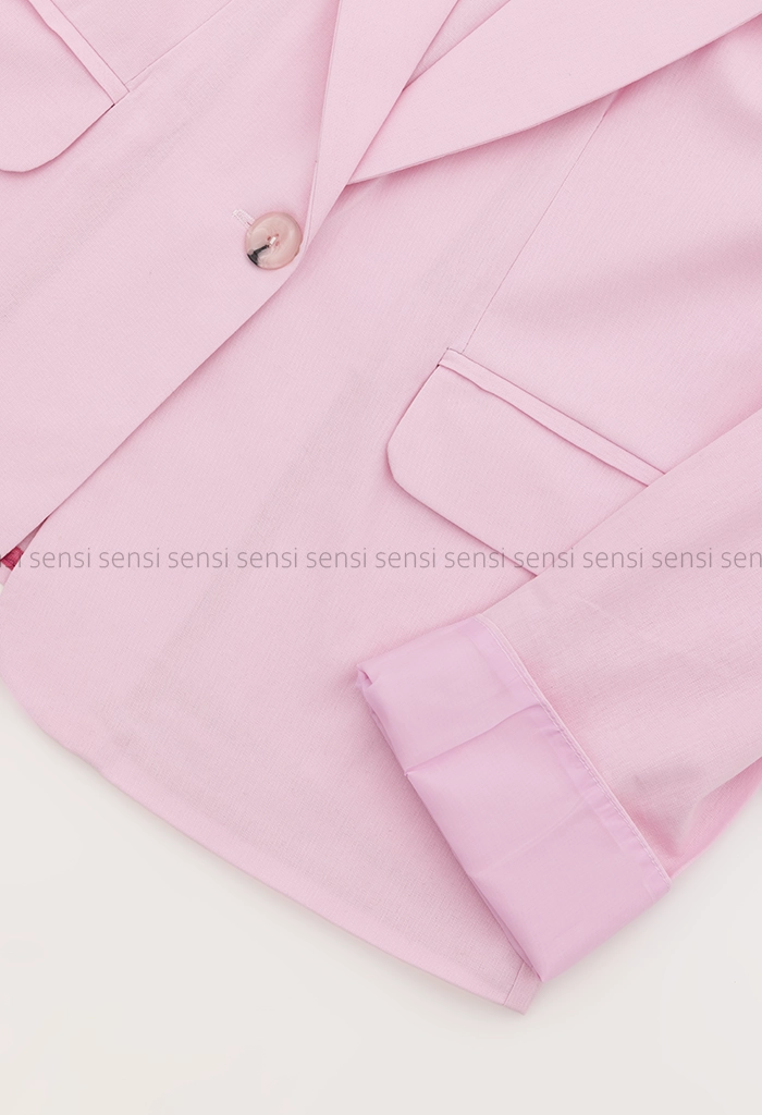 کراپ کت لینن رنگی کد1005298